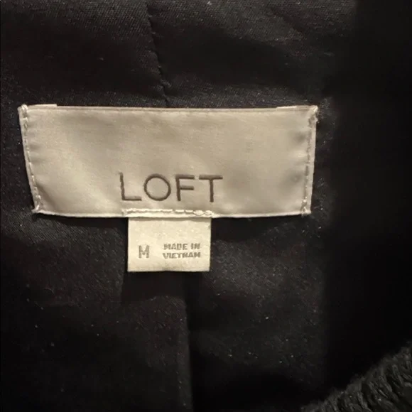 LOFT Black Quilted Women's Bomber Jacket - Picture 11 of 13